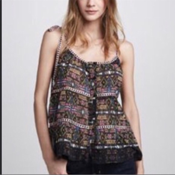 Sheer Ribbon Tie Tank Top - Picture 1 of 11